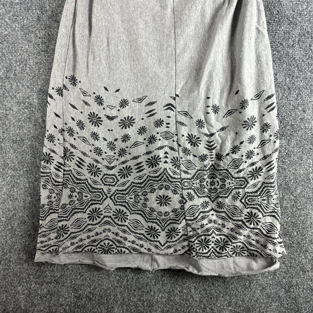 Athleta Bohemian Halter Dress Womens Small Gray Stretch Knit Tie Waist Lined - Picture 8 of 8